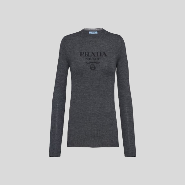 프라다 슈퍼파인 울 크루넥 스웨터
