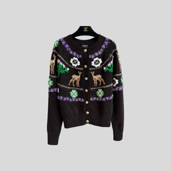 샤넬 풀오버 캐시미어 가디건