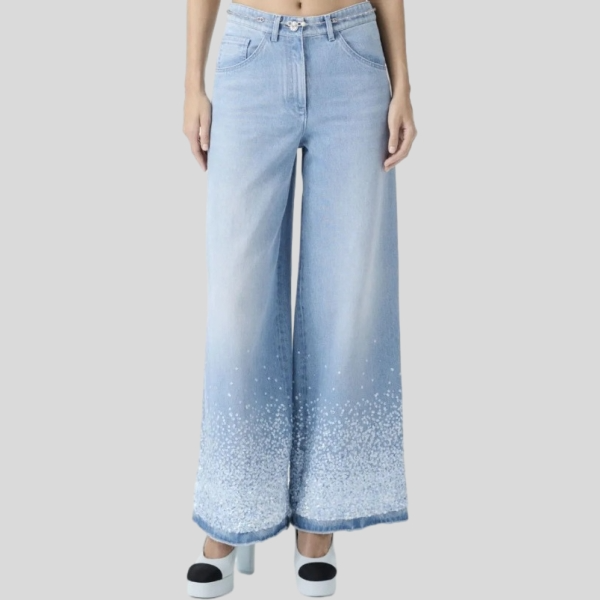 샤넬 시퀸 데님 팬츠