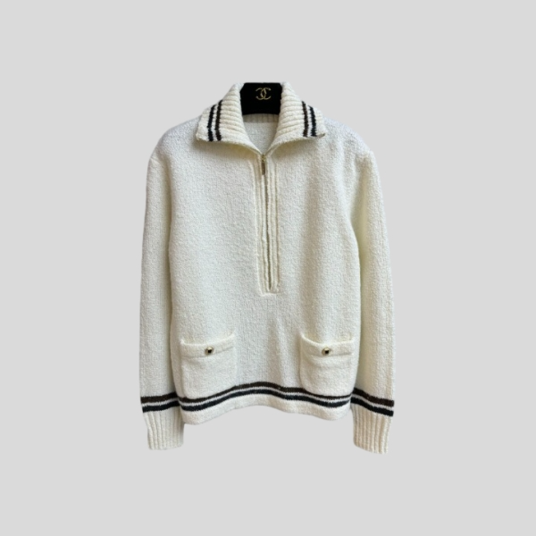 샤넬 집업 스웨터