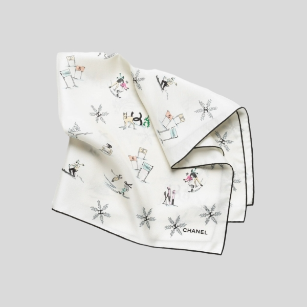 샤넬 코코 스노우플레이크 스카프