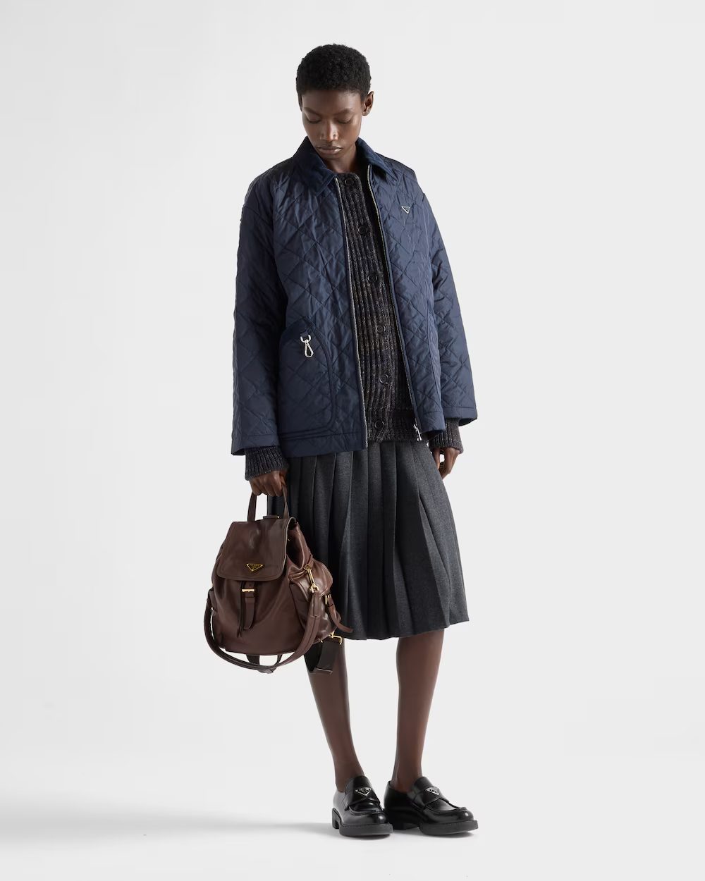 프라다 리나일론 블라우스 자켓