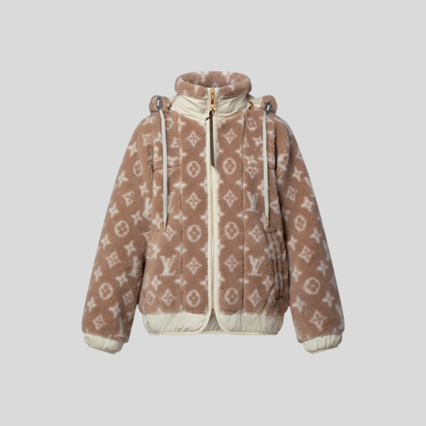 루이비통 모노그램 플리스 후디드 자켓