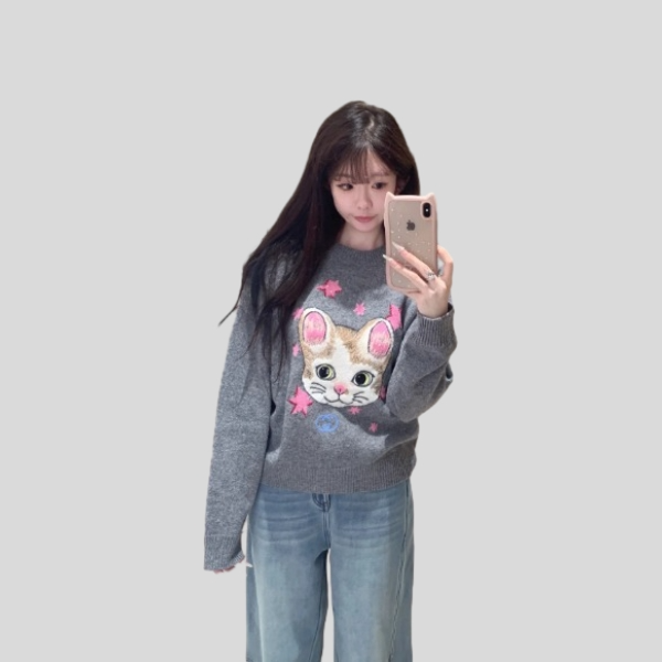 구찌 일본 한정판 히구치 유코 소프트 울 스웨터