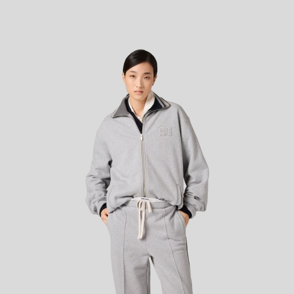 미우미우 코튼 플리스 재킷