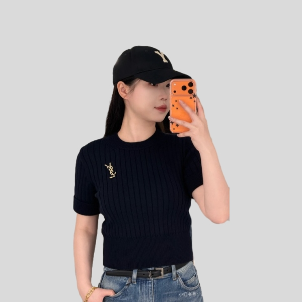 생로랑 니트 반팔