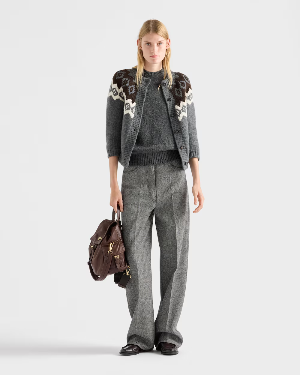 프다라 울 및 캐시미어 가디건