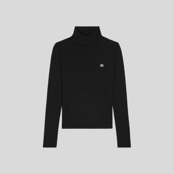 셀린느 터틀넥 탑 블랙