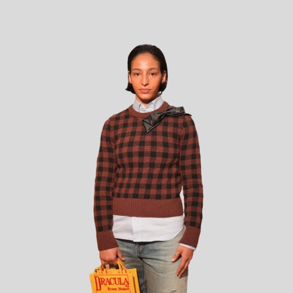 디올 하운드투스 보우 스웨터