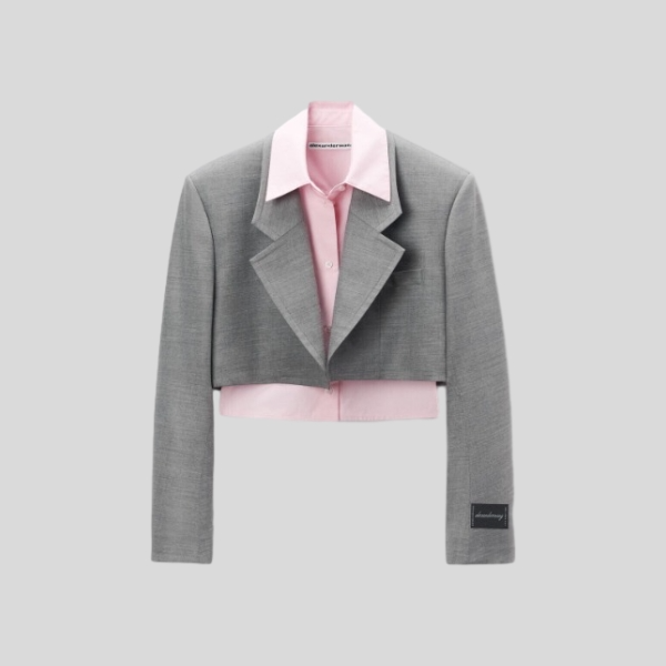알렉산더왕 페이크 투피스 숏 블레이저