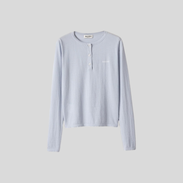 미우미우 캐시미어 헨리 스웨터