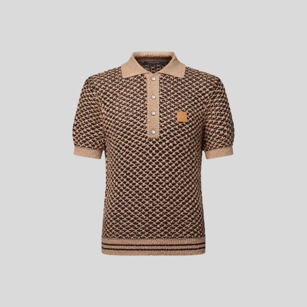 루이비통 숏 슬리브 니트 메쉬 폴로