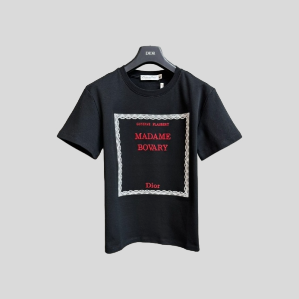 디올 북 커버 오버사이즈 크롭 티셔츠(2color)